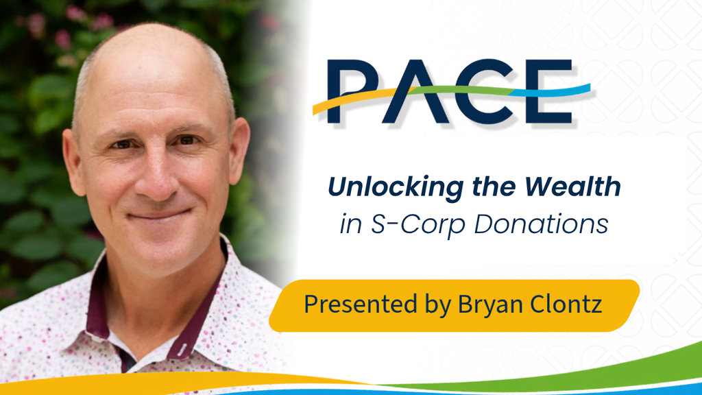 Headshot of Bryan Clontz as the presenter for the PACE (Professional Advisor Continuing Education) event hosted by Seattle Foundation.
