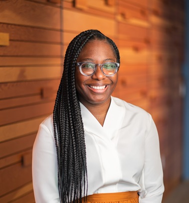 Portrait-style photograph of Alesha Washington, president and ceo