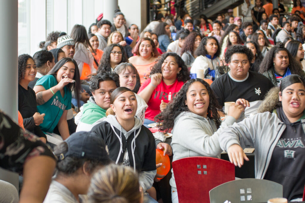 Crowd of young adults photographed by Our Future Matters/YES Foundation and Mel Ponder